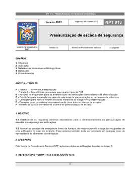 NPT 013-11 - Pressurizacao de escadas - Crea-PR