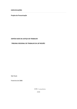 Projeto de pressuriza&ccedil;&atilde;o.