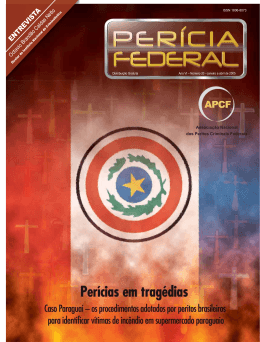 Edi&ccedil;&atilde;o n&ordm; 20: Per&iacute;cias em trag&eacute;dias