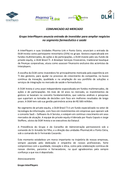 COMUNICADO AO MERCADO Grupo InterPlayers