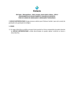 S&atilde;o Paulo - Metropolitano - FAAC, Europan, Santo Andr&eacute; e Ibi&uacute;na