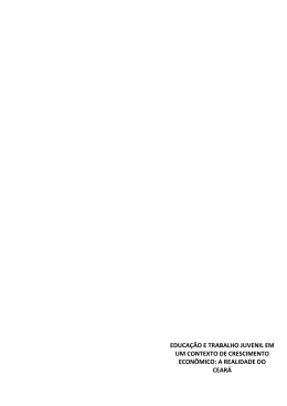 Educa&ccedil;&atilde;o e trabalho juvenil em contexto de crescimento