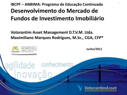 Desenvolvimento do Mercado de Fundos de Investimento Imobili&aacute;rio