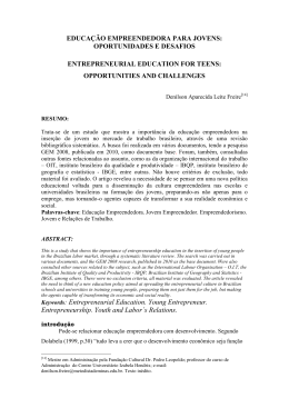 educa&ccedil;&atilde;o empreendedora para jovens