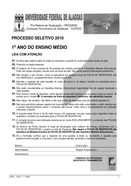 1 ANO DO ENSINO M&Eacute;DIO