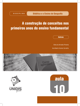 A constru&ccedil;&atilde;o de conceitos nos primeiros anos do - UEPB