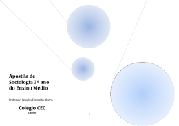 Apostila de Sociologia 3&ordm; ano do Ensino M&eacute;dio