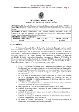 Parecer CNE/CEB nº 12/2010, aprovado em 8 de julho de 2010