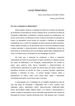 Lendo Matem&aacute;tica - Programa de P&oacute;s