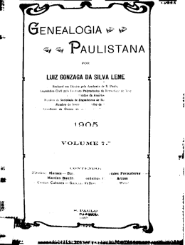 Genealogia Paulistana