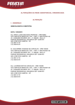 Altera&ccedil;&otilde;es da Rede Assistencial Credenciada Clique para acessar