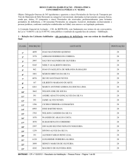 RESULTADO DA HABILITA&Ccedil;&Atilde;O &ndash; PESSOA F&Iacute;SICA