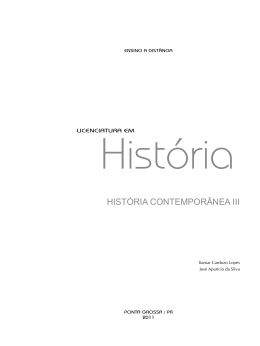 HISTÓRIA CONTEMPORÂNEA III