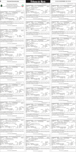 Editais &ndash; parte 1 - Tribuna do Norte