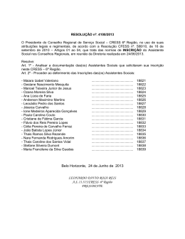 Belo Horizonte, 24 de Junho de 2013 LEONARDO DAVID ROSA