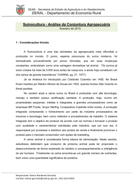 Progn&oacute;stico - Secretaria da Agricultura e Abastecimento