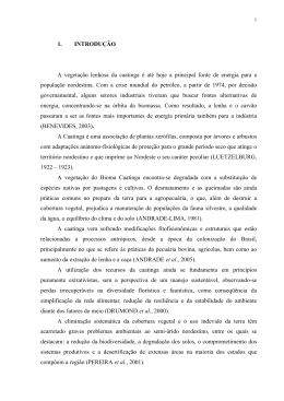 1. INTRODU&Ccedil;&Atilde;O A vegeta&ccedil;&atilde;o lenhosa da caatinga