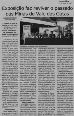 Exposição faz reviver o passado - Museu de Geologia Fernando