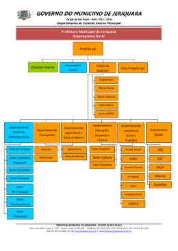 GOVERNO DO MUNICIPIO DE JERIQUARA