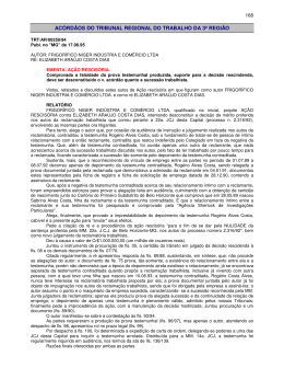 AC&Oacute;RD&Atilde;OS DO TRIBUNAL REGIONAL DO TRABALHO DA 3&ordf;
