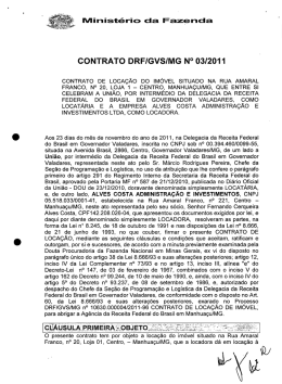 contrato drfigvsimg n° 03/2011 - Receita Federal