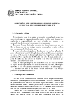 7. Orienta&ccedil;&otilde;es aos Fiscais - Pol&iacute;cia Militar de Santa Catarina