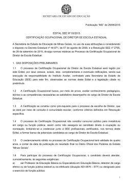 EDITAL SEE n&ordm; 03-2015