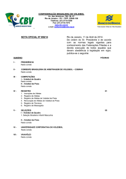 CONFEDERAÇÃO BRASILEIRA DE VOLLEY-BALL
