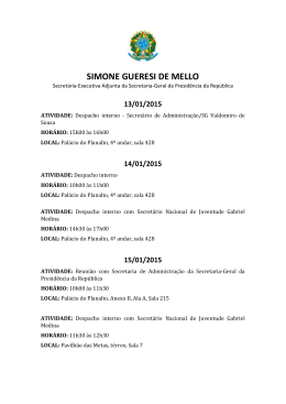 SIMONE GUERESI DE MELLO - Secretaria