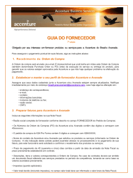 GUIA DO FORNECEDOR
