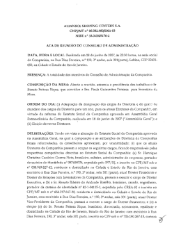 Designa&ccedil;&atilde;o dos cargos da Diretoria e praz&hellip;