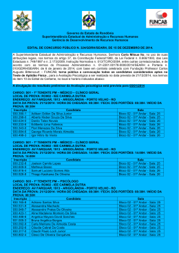 GOVERNO DO ESTADO DE ROND&Ocirc;NIA