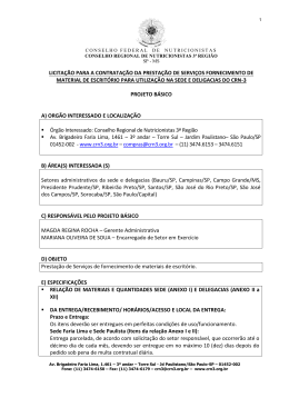 Projeto B&aacute;sico - CRN-3