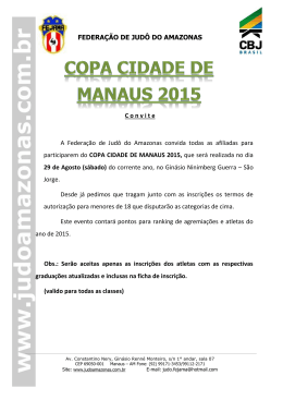 convite copa cidade de manaus 2015