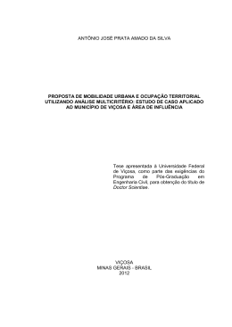 ANT&Ocirc;NIO JOS&Eacute; PRATA AMADO DA SILVA PROPOSTA DE