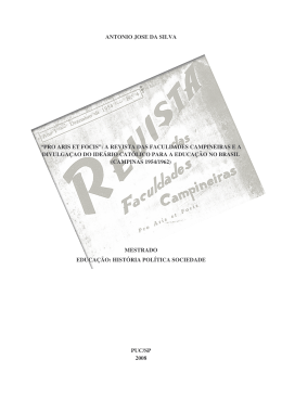 Disserta&ccedil;&atilde;o - Antonio Jos&eacute; da Silva - Biblioteca Digital da PUC-SP