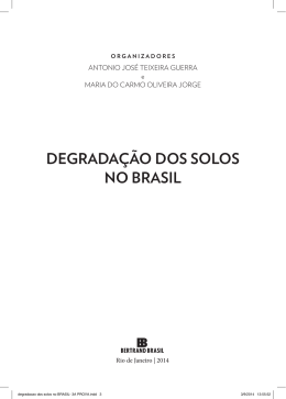 degrada&ccedil;&atilde;o dos solos no brasil