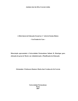 Ant&oacute;nio Jos&eacute; da Silva Correia Lob&atilde;o A Relev&acirc;ncia da Educa&ccedil;&atilde;o
