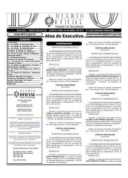 Atos do Executivo