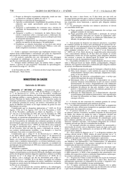 Despacho - Administra&ccedil;&atilde;o Regional de Sa&uacute;de do Centro