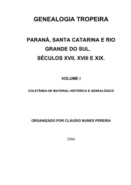 Genealogia Tropeira