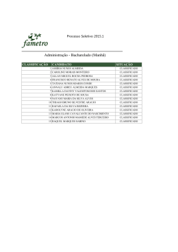 Administra&ccedil;&atilde;o - Bacharelado (Manh&atilde;)