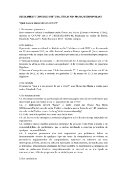 1. Da empresa promotor