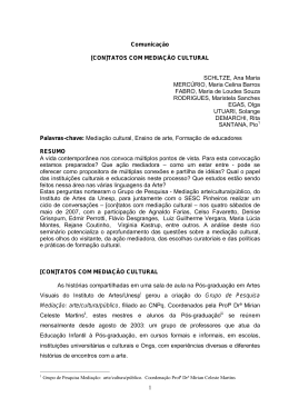 1 Comunica&ccedil;&atilde;o [CON]TATOS COM MEDIA&Ccedil;&Atilde;O CULTURAL