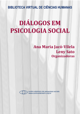 DIÁLOGOS EM PSICOLOGIA SOCIAL
