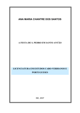 ANA MARIA CHANTRE DOS SANTOS