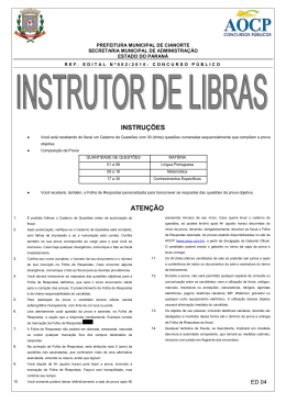 ED04 INSTRUTOR DE LIBRAS