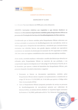 Instru&ccedil;&otilde;es Relativas aos Requisitos a que devem Obedecer as