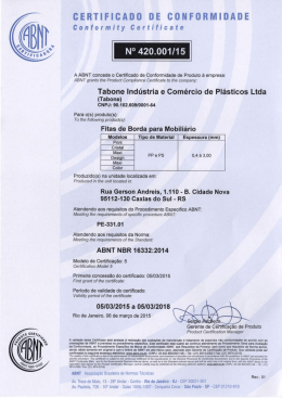 CERTIFICADO DE CONFORMIDADE