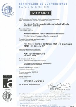 CERTIFICADO DE CONFORMIDADE